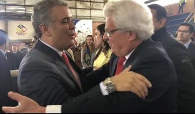El Alcalde Joao Herrera en reciente encuentro con el Presidente Iván Duque.