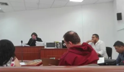 El Juez Rafael Uribe Henríquez, en una de las audiencias.