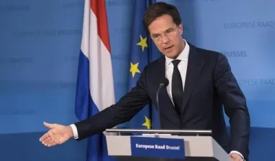  Mark Rutte, primer ministro de Holanda.