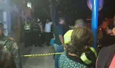 La Policía llegó al lugar en el barrio Lucero al ser avisados.