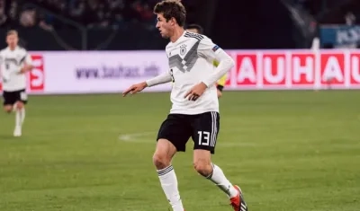 Thomas Müller, delantero alemán. 