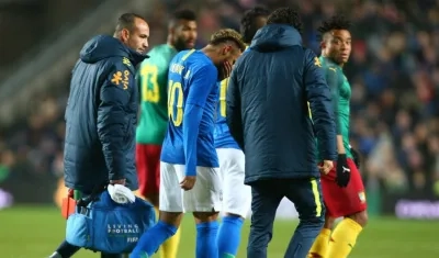 Neymar, delantero brasileño. 