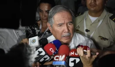 Guillermo Botero, ministro de Defensa. 