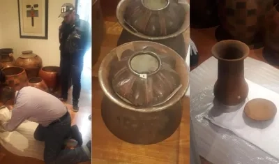 Algunas de las piezas recuperadas por la Fiscalía.