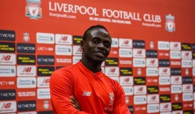 Sadio Mané, delantero del Liverpool. 