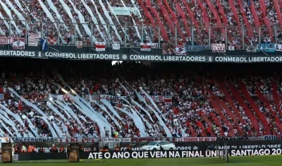 Imagen de la cancha de River Plate. 