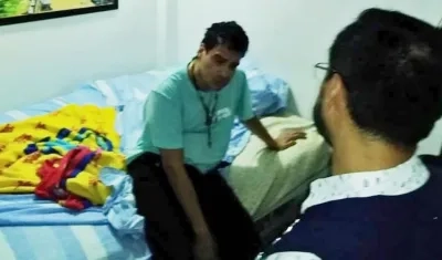  Rector Ramsés Vargas, durante su captura por el CTI.