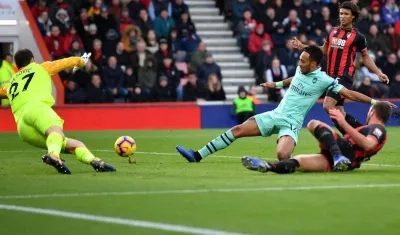 Pierre Emerick Aubameyang anotó el gol del triunfo. 