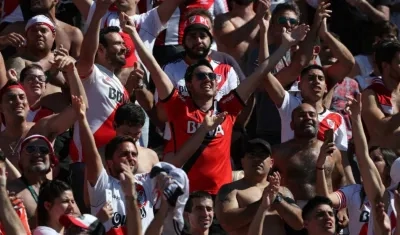 Hinchas de River Plate. 