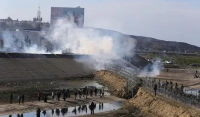 Las palabras de Trump se producen después de que centenares de migrantes rompieran este domingo un cerco de la Policía Federal mexicana.