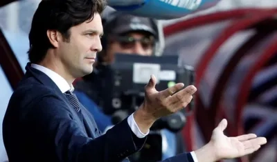 Santiago Solari, técnico argentino. 