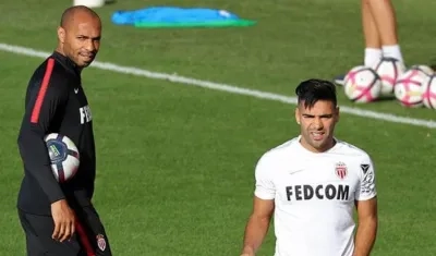 Tierry Henry y Falcao García. 