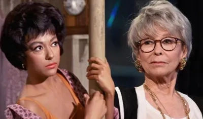 La actriz Rita Moreno con su personaje de Anita.