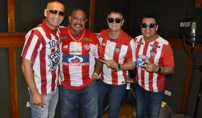 Los cantantes Álvaro Ricardo, Juan Piña, Charlie Gómez y Edwin ‘El fantasma’ Gómez.