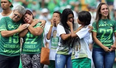 Familiares de las víctimas. 