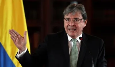 El canciller colombiano, Carlos Holmes Trujillo