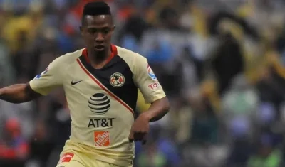 El colombiano Andrés Ibargüen, atacante del América del fútbol mexicano.