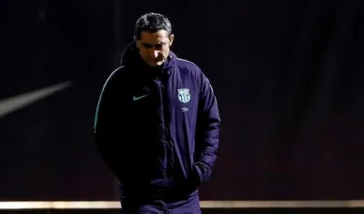 Ernesto Valverde, técnico del Barcelona. 