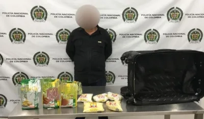 14 kilos de cocaína llevaba el pintor para España.