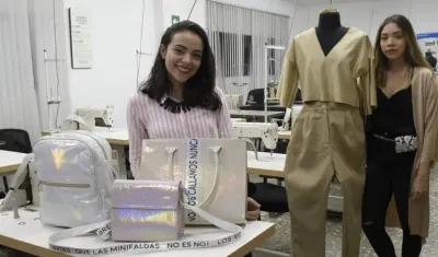 Las diseñadoras Luz Mary Salgado y Ángela Barragán.