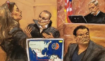 Juan Carlos Ramírez, alias 'Chupeta', y Joaquín 'El Chapo' Guzmán.