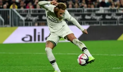 Neymar, delantero brasileño. 