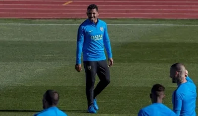 Carlos Tévez, delantero del Boca Juniors.