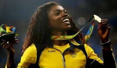 La atleta colombiana Caterine Ibargüen.