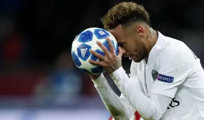 Neymar, delantero brasileño. 