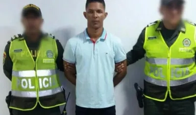 Alias 'Guandolo' cuando fue capturado en diciembre del 2017 por el crimen de una mujer en el barrio La Luz.