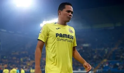 Carlos Bacca, delantero de Villarreal. 