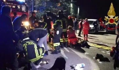  Seis muertos y 120 heridos es el balance de las autoridades de lo ocurrido en una discoteca de Italia.