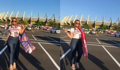 Keidy Betancourt, ferviente juniorista.