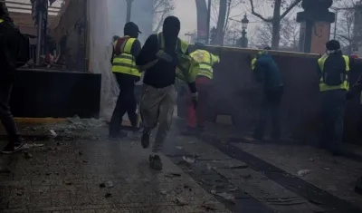 Imagen de la protesta. 