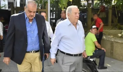 Julio Gerlein, empresario con su abogado Jaime Lombana.