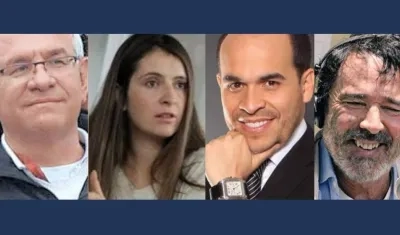 En la foto, Juan Carlos Montes, Paloma Valencia, Abelardo De la Espriella y Simón Vélez.