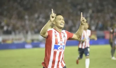 Teófilo Gutiérrez, delantero de Junior. 
