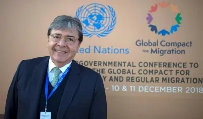 El Canciller Carlos Holmes, en Marruecos.