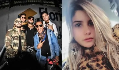 El grupo Kvrass y la cantante Martina La Peligrosa.