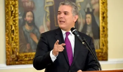 Iván Duque, presidente de Colombia.