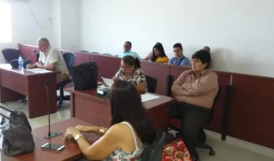 Levith Rúa fue condenado. Aspecto de la audiencia donde se dio lectura al fallo.