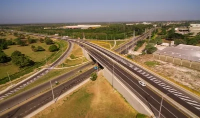 Un tramo de la Circunvalar de la Prosperidad, inaugurado hoy.