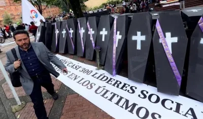 De los 164 líderes asesinados 153 eran hombres y 11 mujeres.