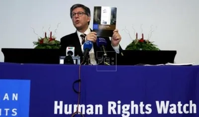 José Miguel Vivanco,presenta un informe en Bogotá. 