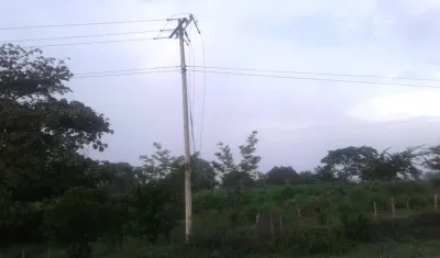 Redes afectadas por el hurto en el municipio de Sabanalarga.