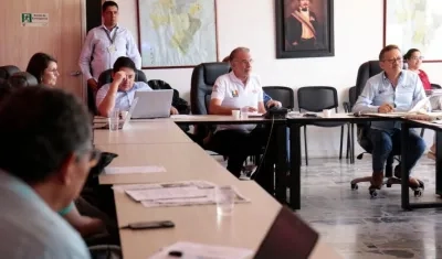 El Gobernador Eduardo Verano y el Rector de UniAtlántico, Carlos Prasca.