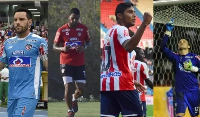 Sebastián Viera, Luis Narváez, Luis Carlos Ruiz y José Luis Chunga.