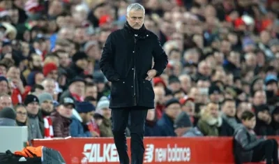 José Mourinho, técnico del Manchester United.