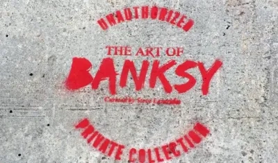Obra del artista callejero británico Banksy.