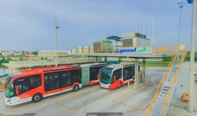 ranscaribe robustece su flota con los nuevos buses al pasar de 198 a 329 buses. 